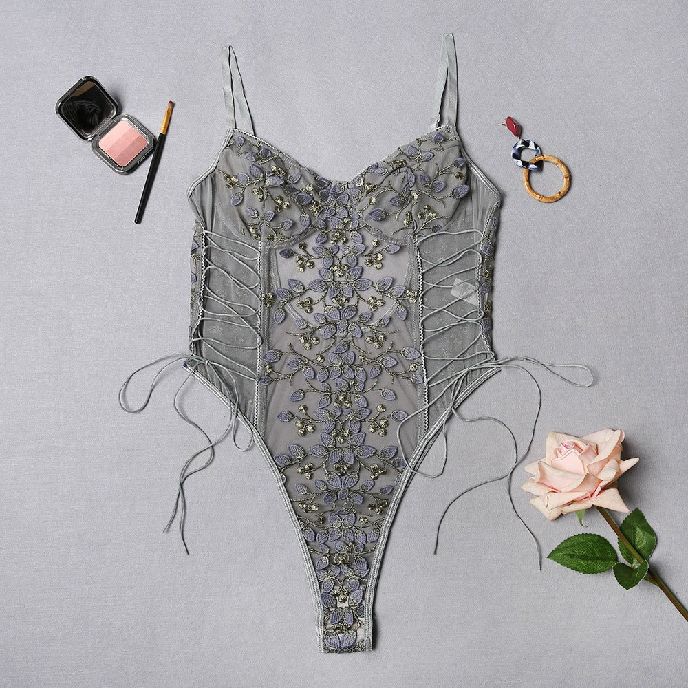 Petals & Lace Corset Bodysuit🌸💋