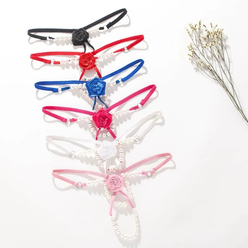 Rose & Pearl Temptation: The Ultimate Thong of Elegance