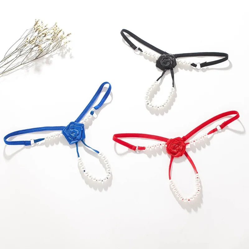 Rose & Pearl Temptation: The Ultimate Thong of Elegance