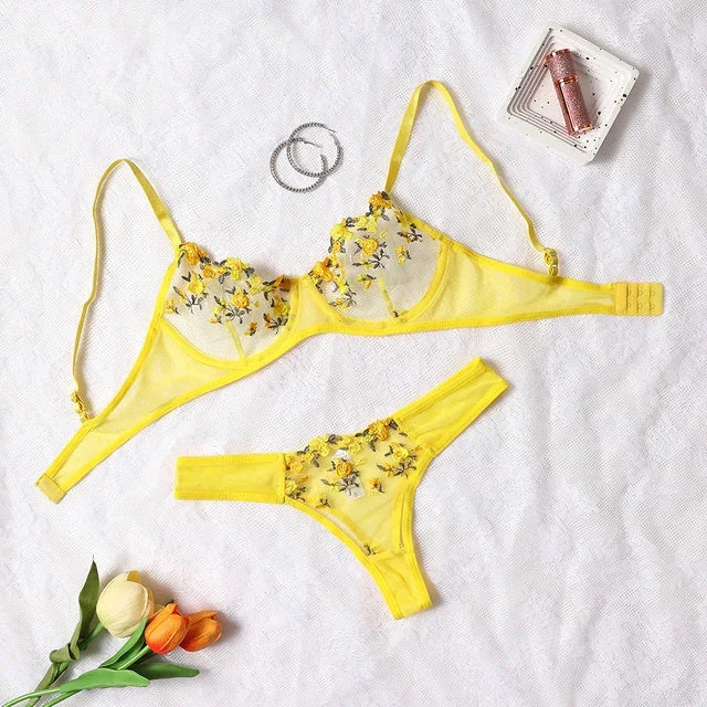 Sun-Kissed Seduction Two-Piece Lingerie Set βπ»