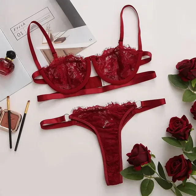 Sun-Kissed Seduction Two-Piece Lingerie Set βπ»