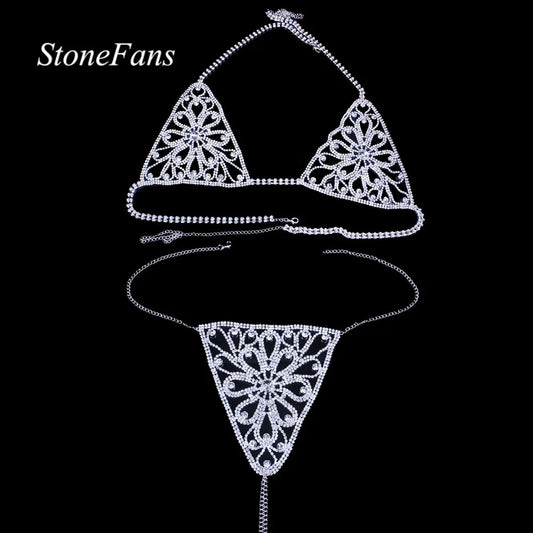 Rhinestone Bra Panties