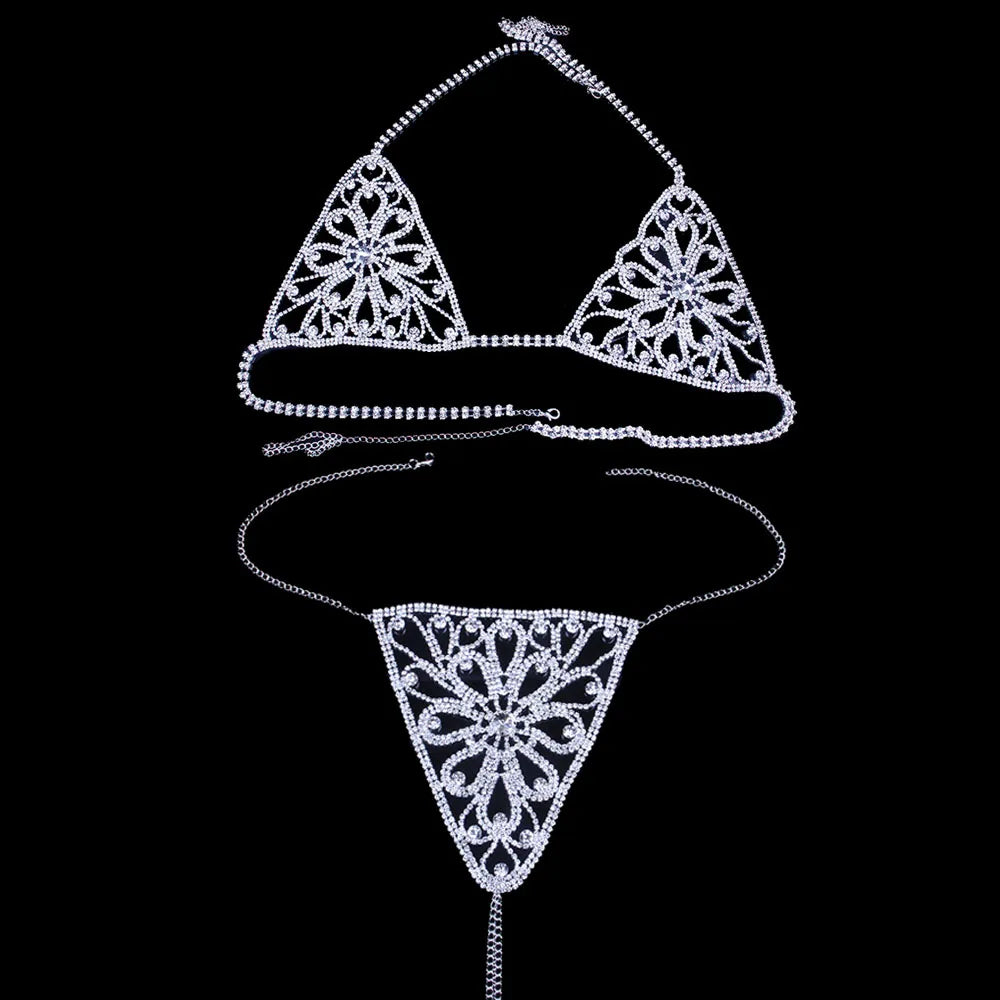 Rhinestone Bra Panties