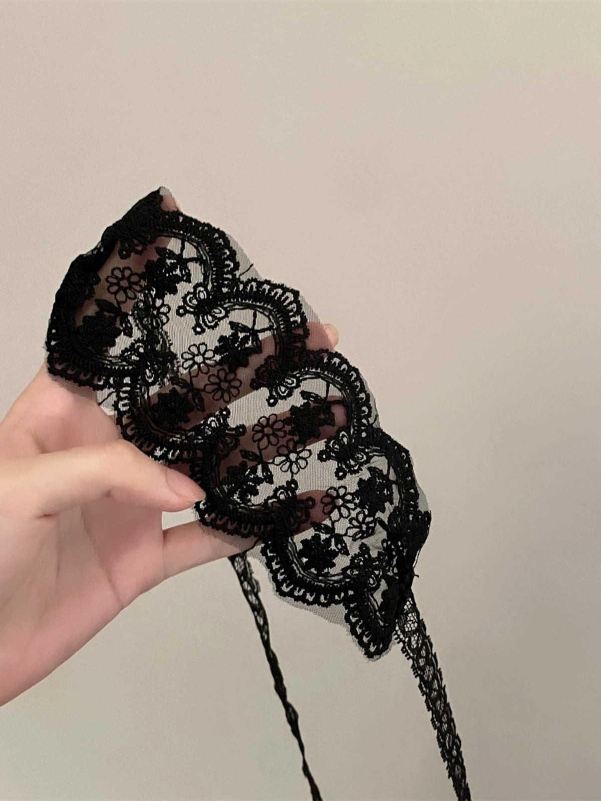 Playtime Kitty Ears & Lace Blindfold