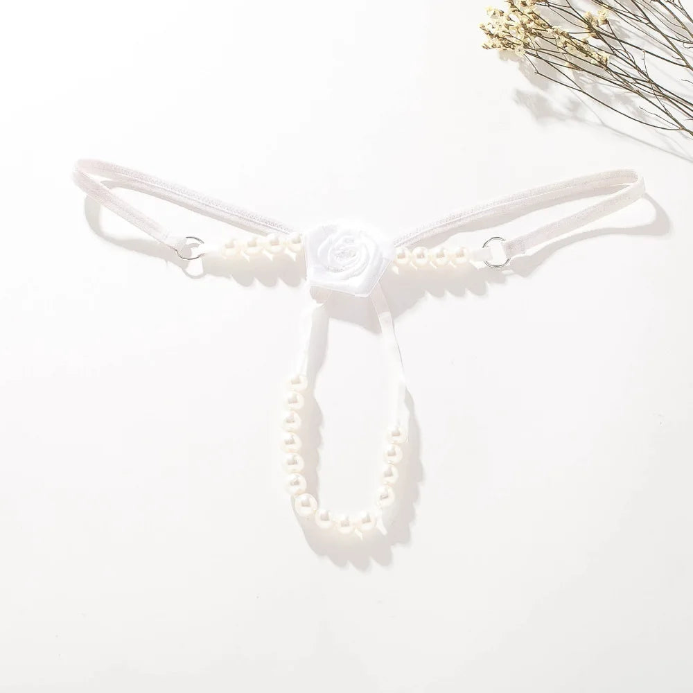 Rose & Pearl Temptation: The Ultimate Thong of Elegance