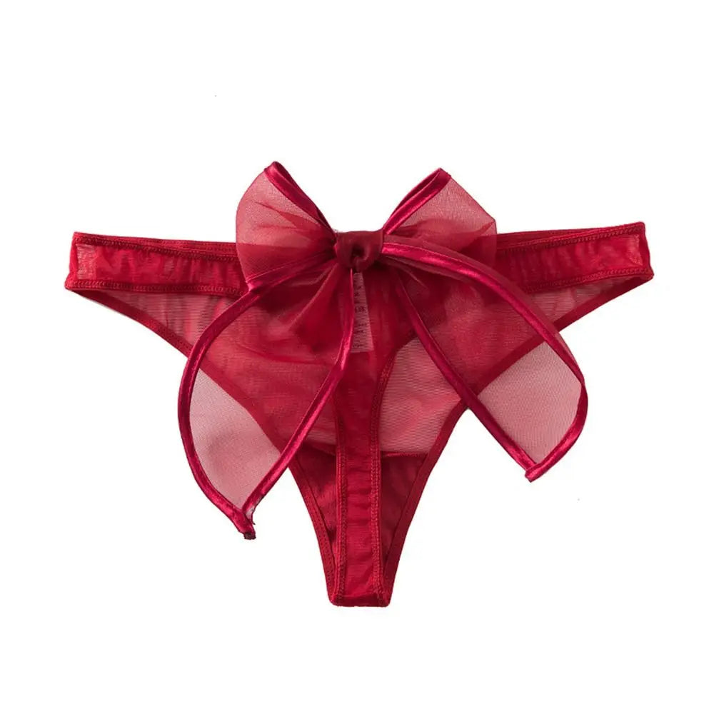 Tease with Every Tie: The Low-Waist Ribbon Thong That Seduces