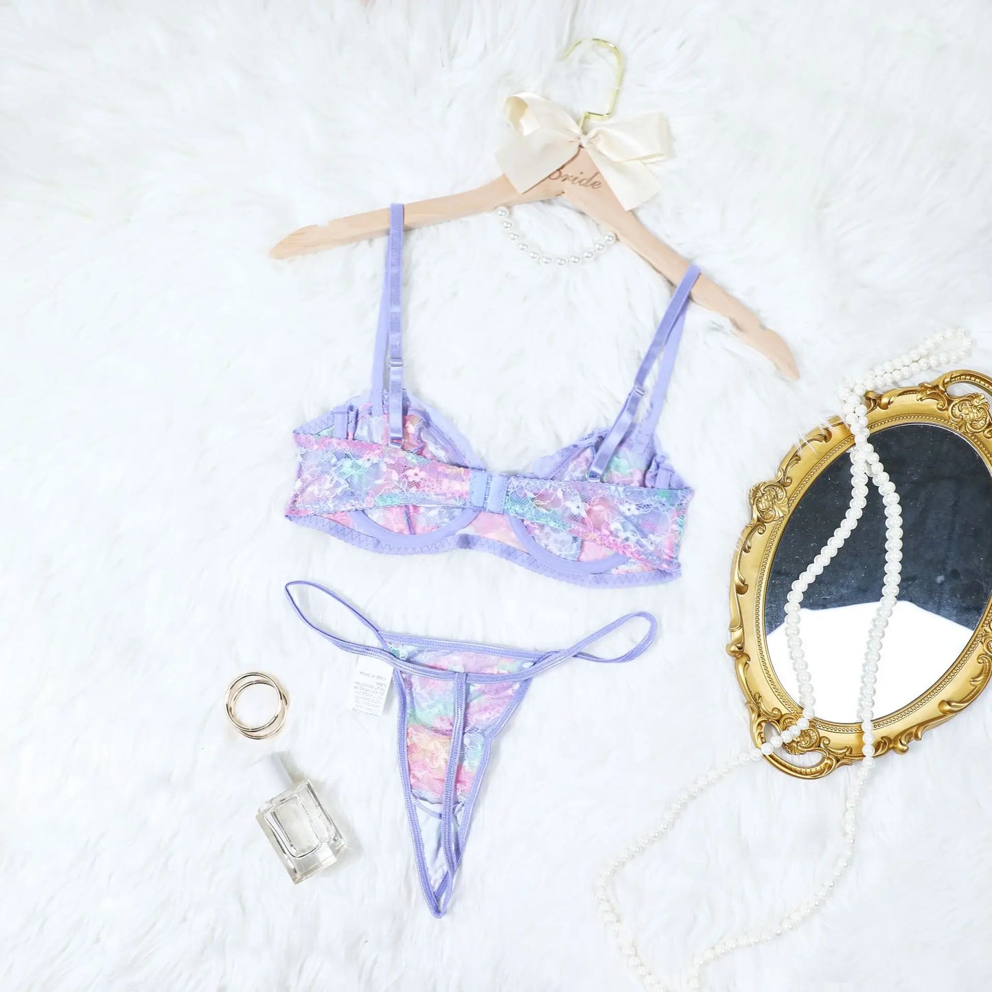 Lavender Dream: Flirty 3-Piece Lingerie Set ❤ 🌷