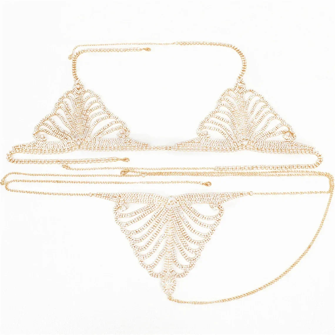 Celestial Glow: Magical Crystal Bikini