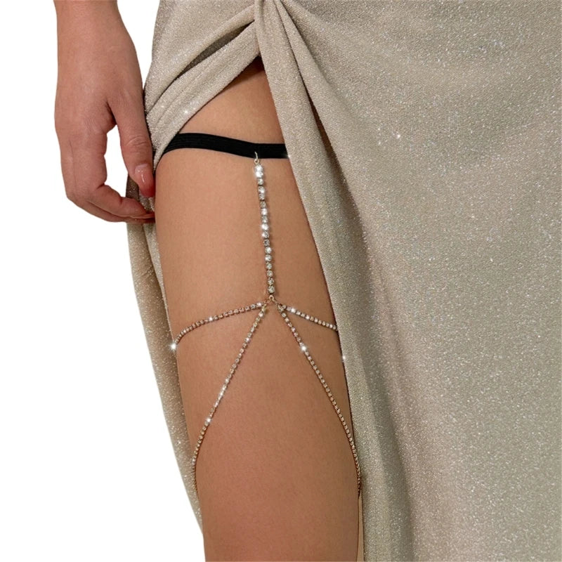 Body Jewelry - Crystal Rhinestones Thigh Charms