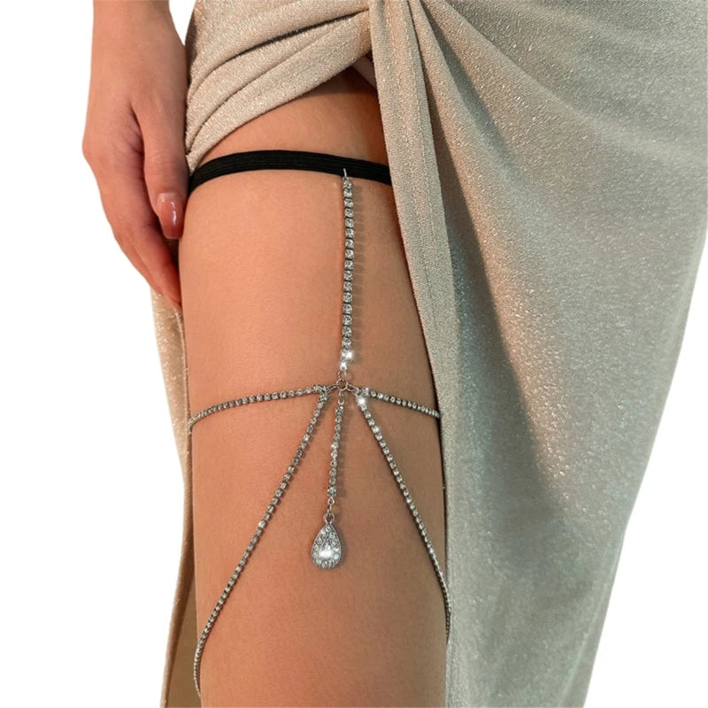 Body Jewelry - Crystal Rhinestones Thigh Charms