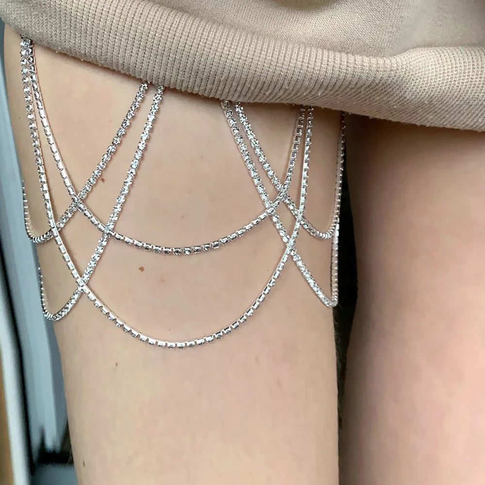 Mermaid’s Kiss: Draped Layer Thigh Charm of Romance