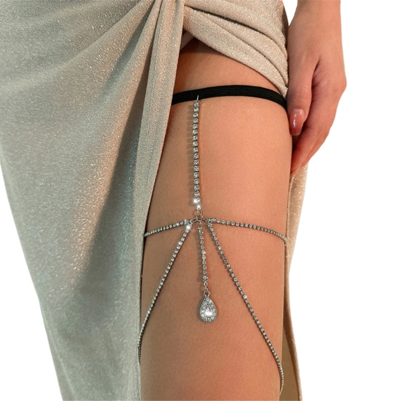 Body Jewelry - Crystal Rhinestones Thigh Charms