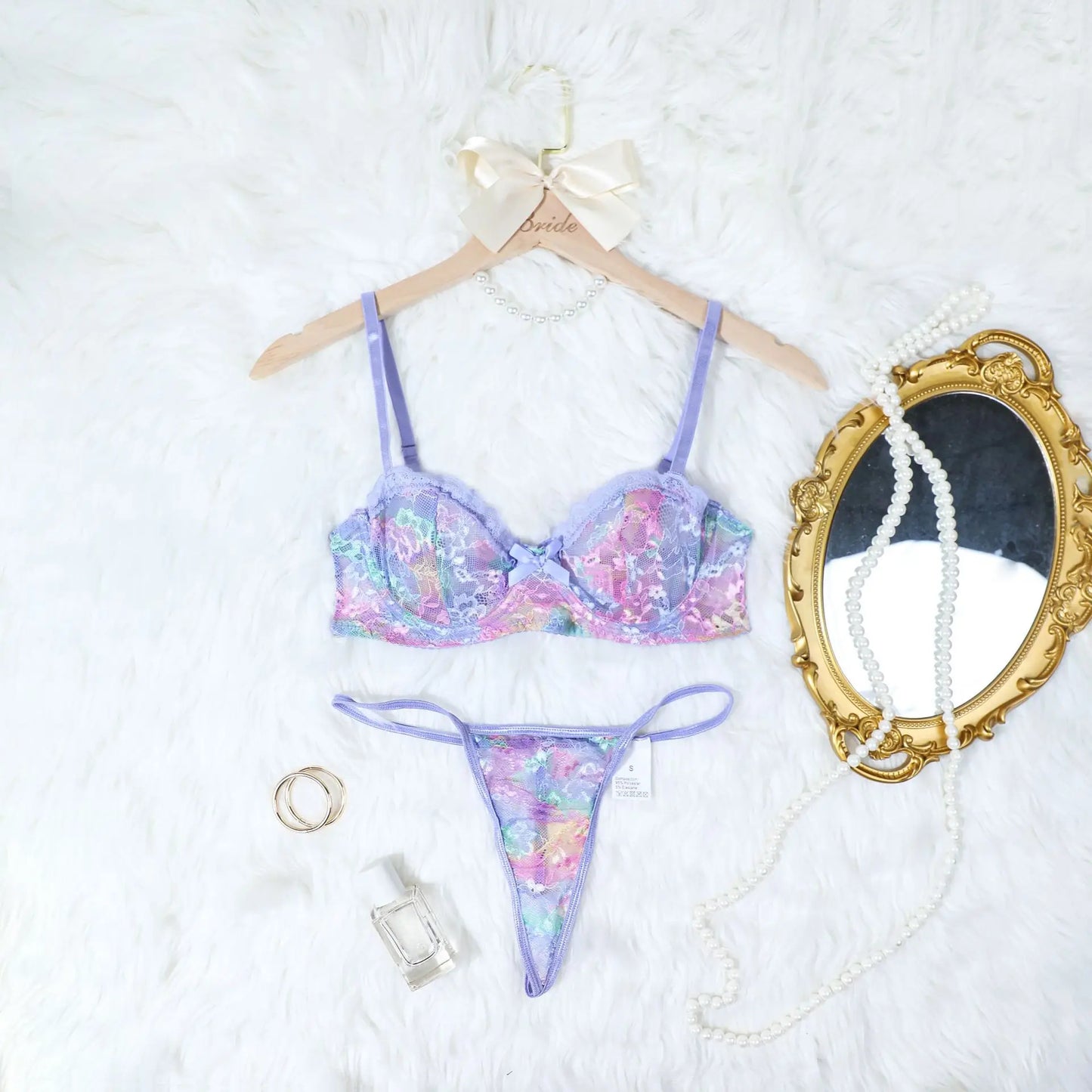 Lavender Dream: Flirty 3-Piece Lingerie Set ❤ 🌷